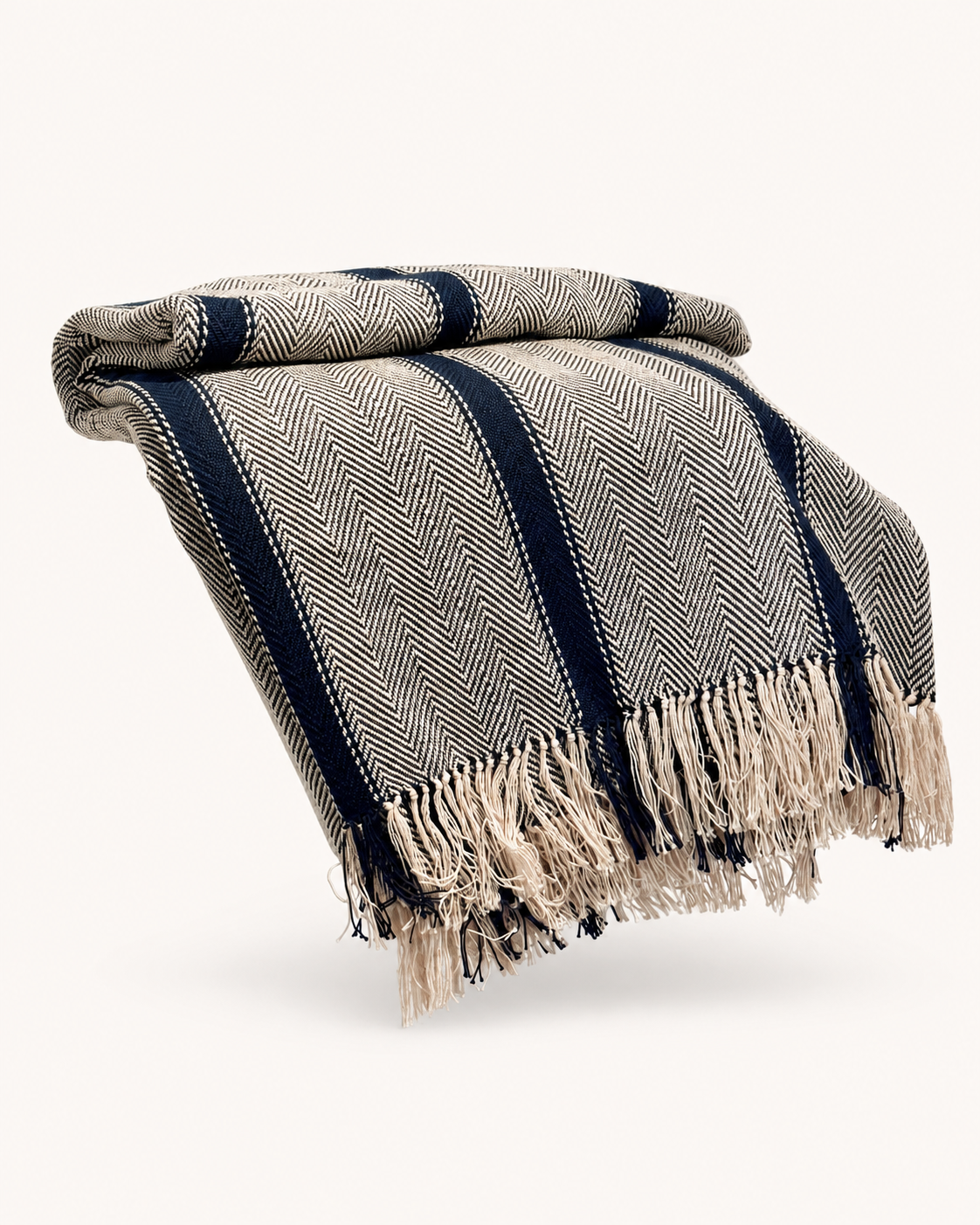 The Loom Bedcover - Navy Blue