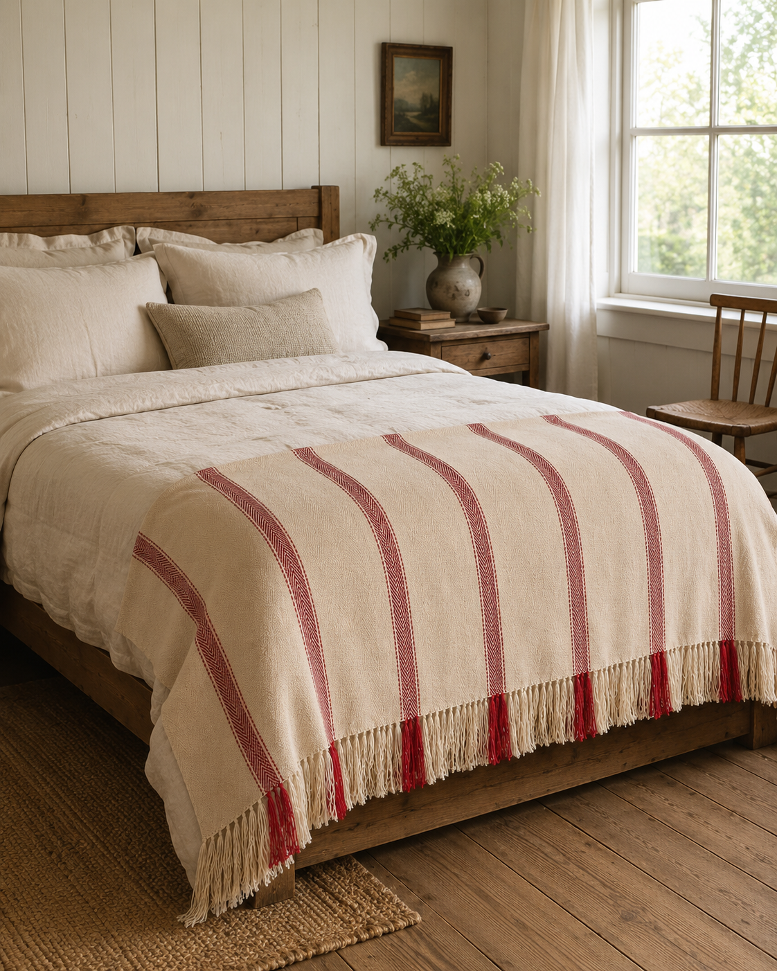 The Loom Bedcover - Red