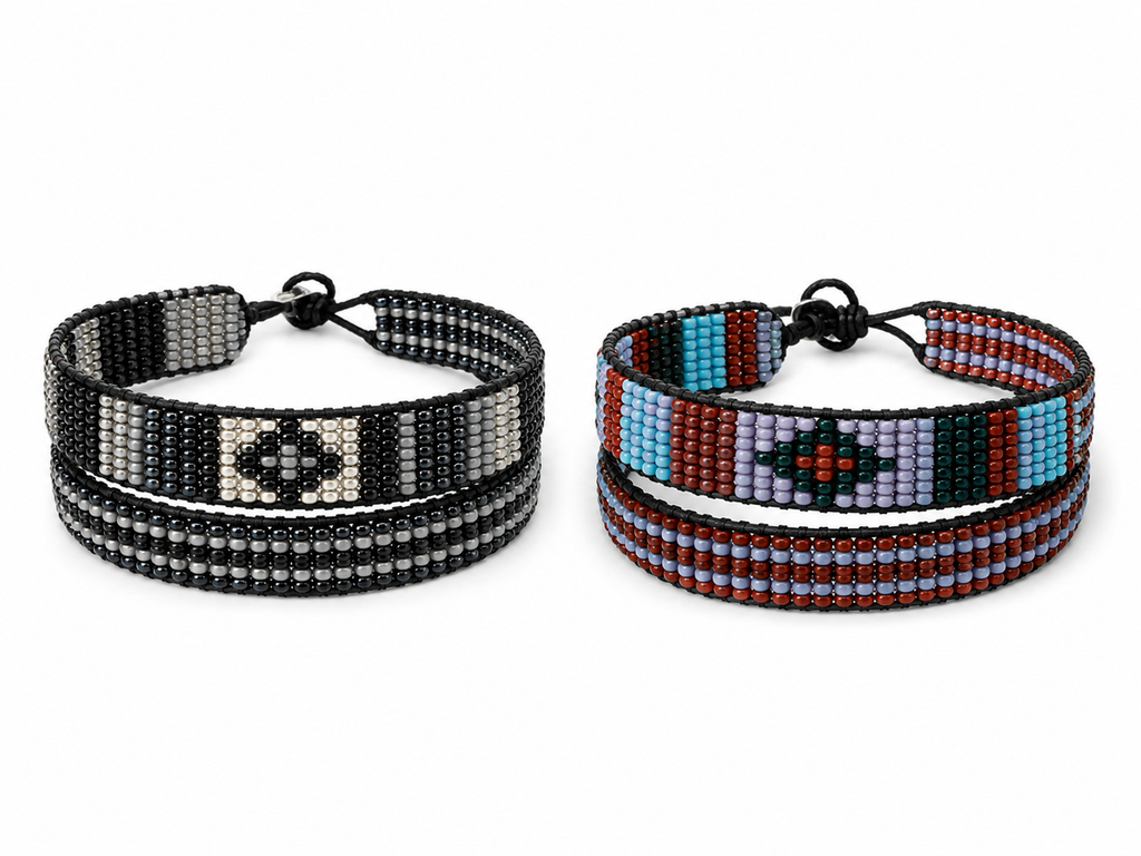 Shanga Beaded Bracelets - Diamond -  7 Rows