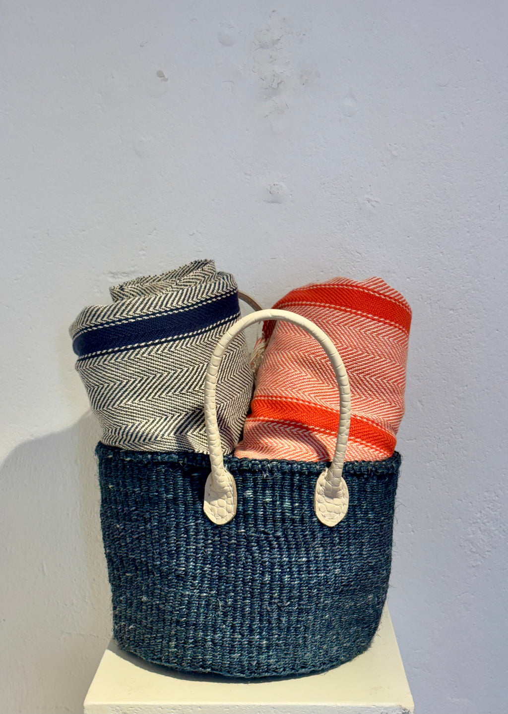 The Loom Throw - Coral Red